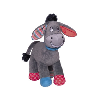 Nobby toy for dogs donkey Plush 28 cm gray