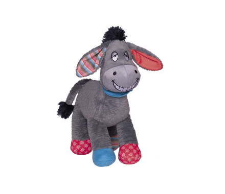 Nobby toy for dogs donkey Plush 28 cm gray