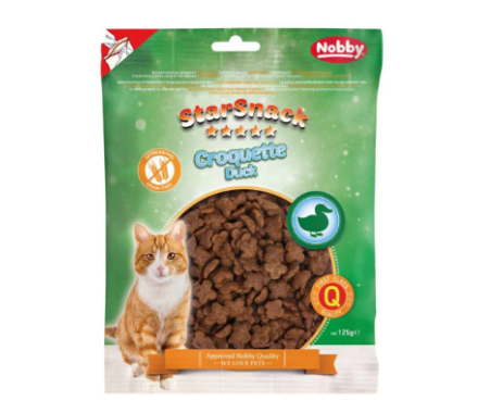 Nobby StarSnack Ласощі для котів Croquette Duck Качка 125 г