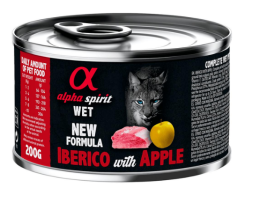 Alpha Spirit Консерва для котів Свинина іберійська та яблука 200 г