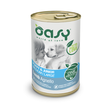 Oasy Консерва для цуценят Oap Medium/Large Breed Ягня 400 г