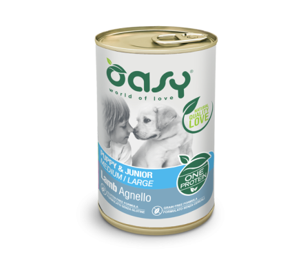Oasy Консерва для цуценят Oap Medium/Large Breed Ягня 400 г