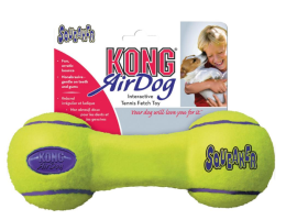Kong Airdog Squueaaker Dumbbell Toy for Dumbbell Dogs with squeaks S 13 cm