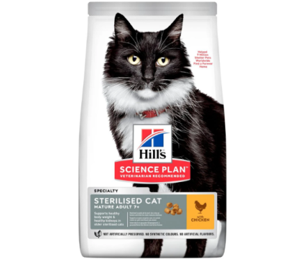 Hill’s SP Сухий корм для котів Mature Adult 7+ Sterilised Курка 3 кг