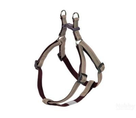 Nobby Шлея для собак Soft Grip M-L 2х50-72 см бежевая