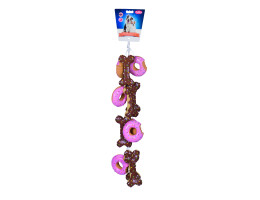 Nobby toy for dogs latex dessert bone and gingerbread 10/17 cm