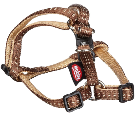 Nobby Шлея для собак Soft Grip S-M 1,5х40-56 см коричневая