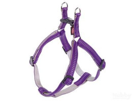 Nobby Шлея для собак Soft Grip M-L 2х50-72 см фиолетовая