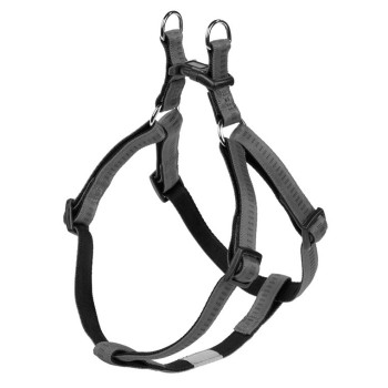 Nobby Шлея для собак Soft Grip M-L 2х50-72 см сіра