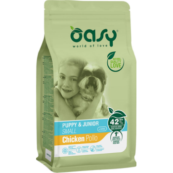 Oasy Сухий корм для цуценят Lifestage Puppy&Junior Small Курка 18 кг