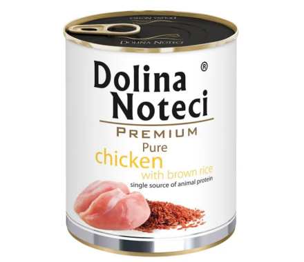 Dolina Noteci Premium Pure Консерва для собак с курицей и коричневым рисом 800 г