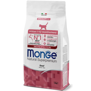 Monge Сухой корм для котят Говядина 1,5 кг