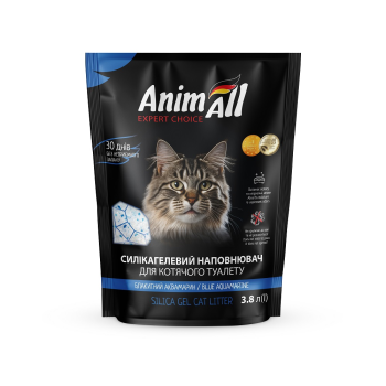 AnimAll Наполнитель силикагелевый Голубой Аквамарин 3,8 л