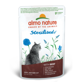 Almo Nature Holistic Functional Вологий корм для котів Sterilized Яловичина 70 г