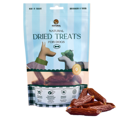 Natural Лакомства для собак Сосиски говяжьи 100 г