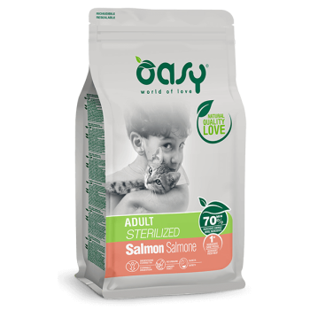 Oasy Сухий корм для котів Lifestage Sterilized Лосось 300 г