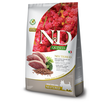 Farmina N&D Neutered Adult Mini Сухой корм для собак Утка, киноа, брокколи и спаржа 2,5 кг