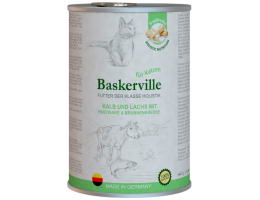 Baskerville KF Holistic Консерва для котів Телятина та лосось 400 г