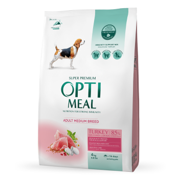 Optimeal Medium Breed Сухий корм для собак Індичка 4 кг