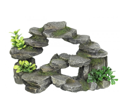 Nobby Декорация в аквариум Скалистая арка с растениями 26,5x15x16,5 см
