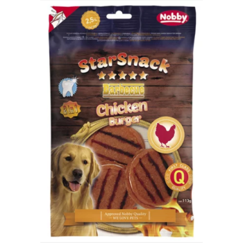 Nobby StarSnack Лакомства для собак BBQ Chicken Burger 113 г