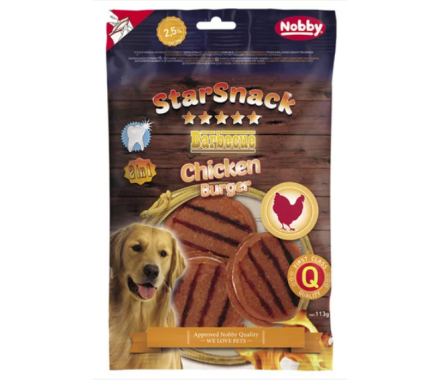 Nobby StarSnack Лакомства для собак BBQ Chicken Burger 113 г