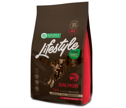 Nature\'s Protection Сухой корм для собак Lifestyle All Breeds Лосось 1,5 кг