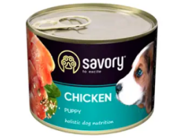 Savory Консерва для щенков Курица 200 г