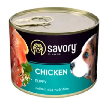 Savory Консерва для щенков Курица 200 г