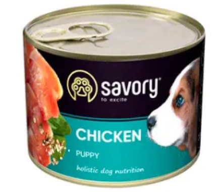 Savory Консерва для щенков Курица 200 г
