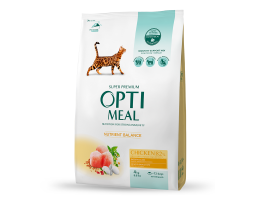 Optimeal Сухой корм для кошек Курица 4 кг