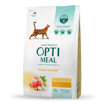 Optimeal Сухой корм для кошек Курица 4 кг