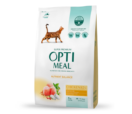 Optimeal Сухой корм для кошек Курица 4 кг