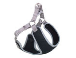 Nobby Шлея для собак Black Mesh Reflect XXS 1х28-33х32 см сіра