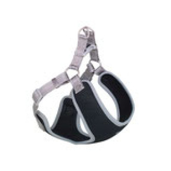 Nobby Шлейка для собак Black Mesh Reflect XXS 1х28-33х32 см серая