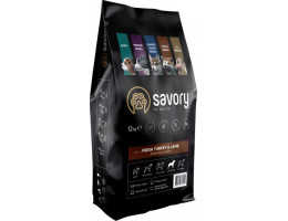 Savory Large Breed Сухой корм для собак Ягнёнок и индейка 12 кг