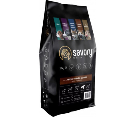 Savory Large Breed Сухой корм для собак Ягнёнок и индейка 12 кг
