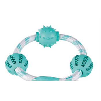 Trixie toy for dog Denta Fun Ring Chanate with Gum balls with mint 20 cm