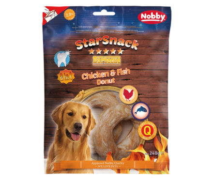 Nobby StarSnack Лакомства для собак Chicken & Fish Donut 240 г