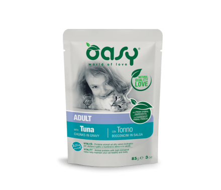 Oasy Вологий корм для котів Тунець в соусі 85 г