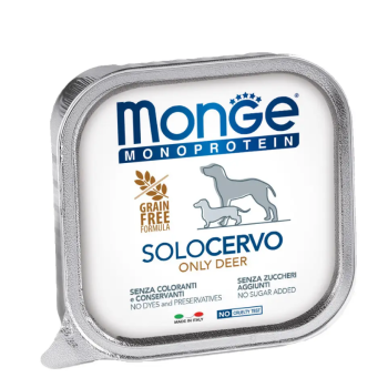 Monge Влажный корм для собак Solo Оленина 150 г