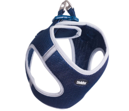 Nobby Шлейка для собак Mesh Delight XS нейлон 1,5х30-35х35-40 см синяя