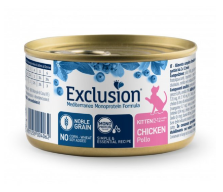 Exclusion Консерва для кошенят Курка 85 г