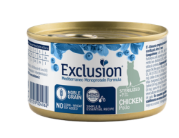 Exclusion Консерва для стерилизованных котов 7+ Курица 85 г