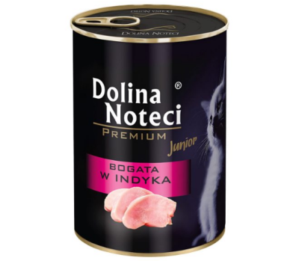 Dolina Noteci Premium Консерва для котят Кусочки с индейкой в соусе 400 г