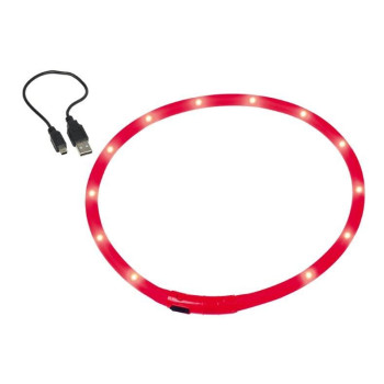 Nobby Ошейник для собак USB Visible 1x70 см красный
