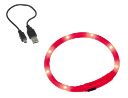 Nobby Ошейник для собак USB Visible 1х40 см красный