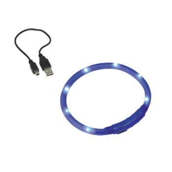 Nobby Нашийник для собак USB Visible 1x40 см синій