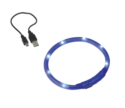 Nobby Нашийник для собак USB Visible 1x40 см синій