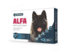 Vitomax ALFA Капли противопаразитарные для собак 40-65 кг Цена за 1 пипетку